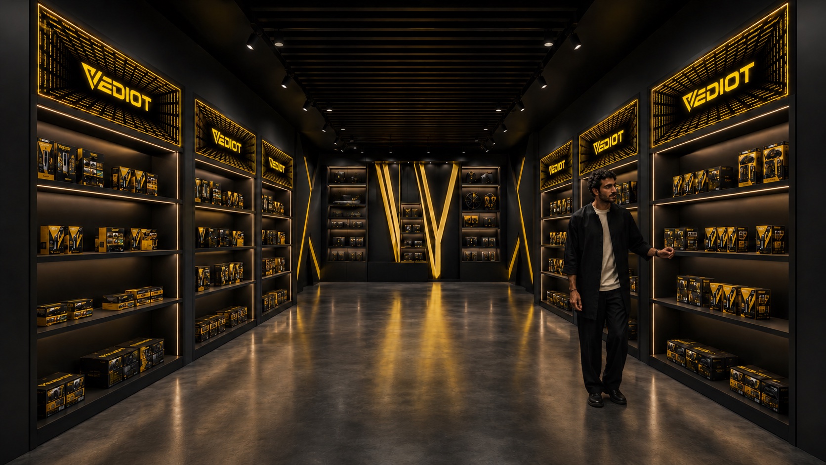 VEDIOT retail space blending technology and youth culture