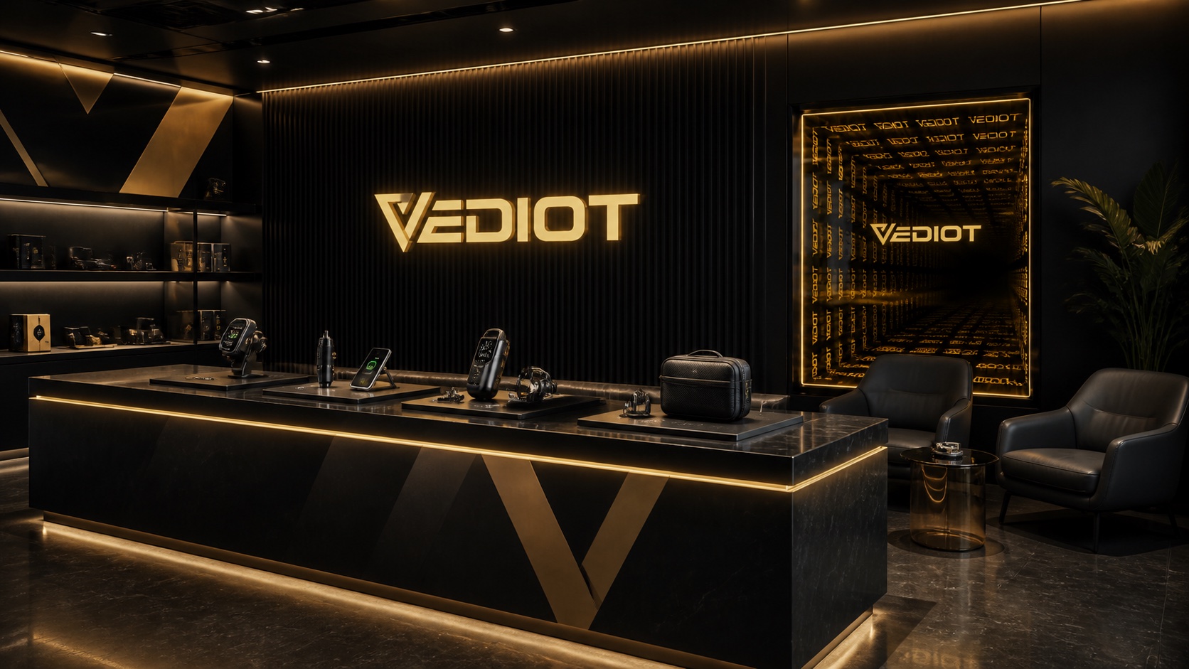 VEDIOT premium automotive retail lounge