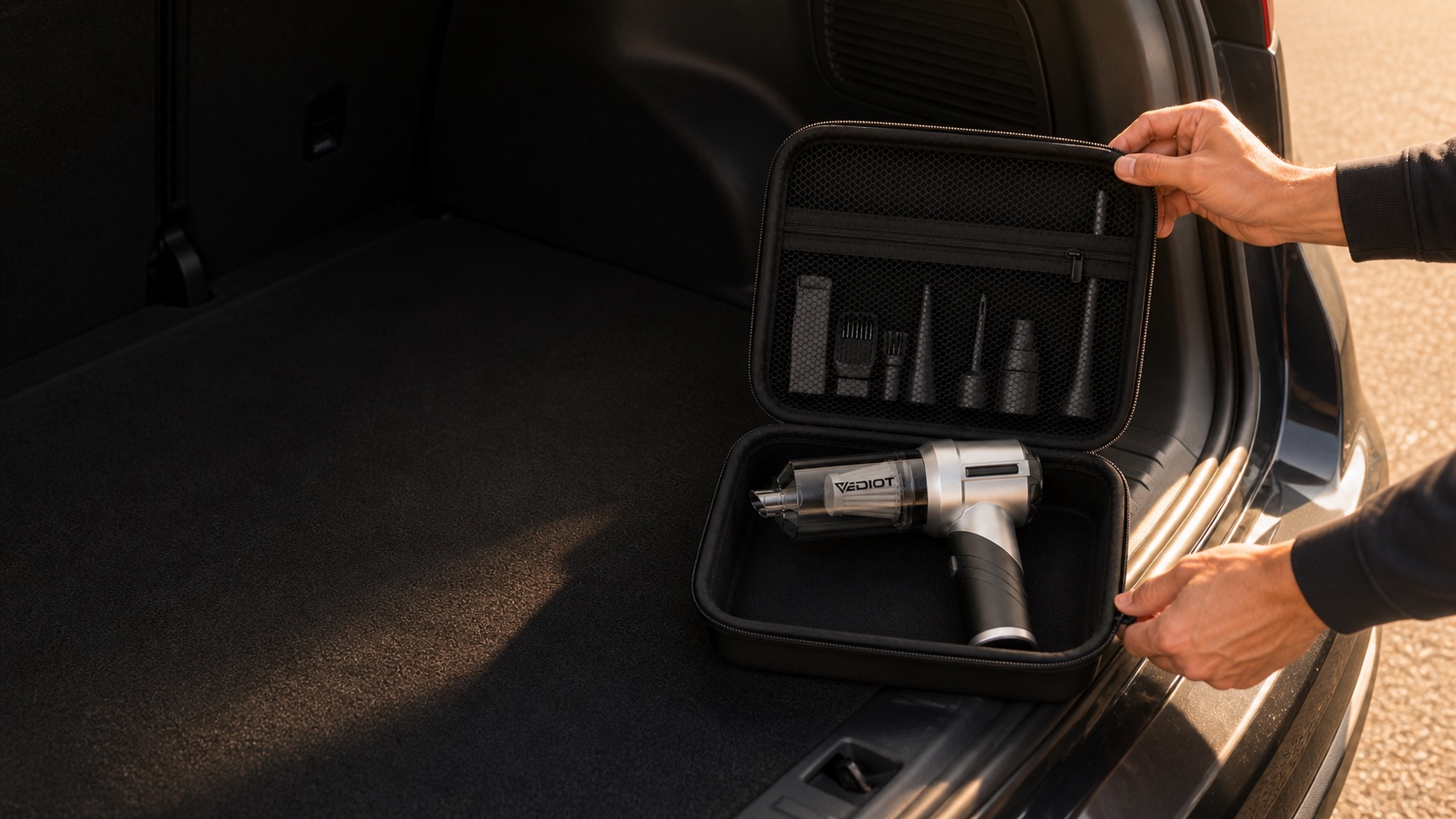 VEDIOT product revealed inside its case